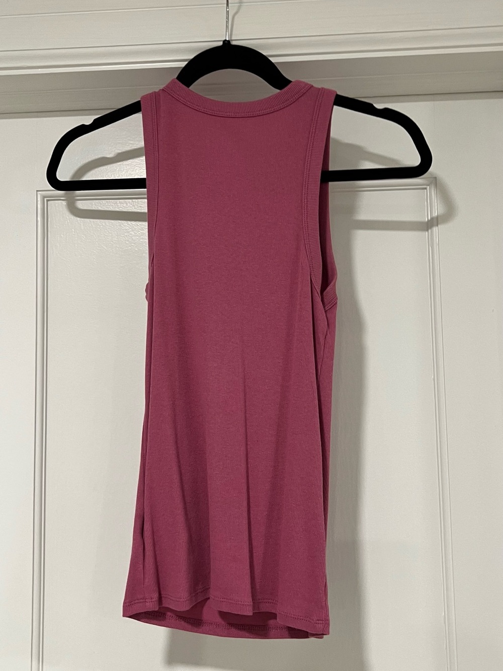 a new day Raspberry Pink Ribbed Tank Top - Picture 2 of 3
